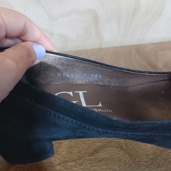 Attila Giusti Leombruni AGL Women's Kriston Heel Suede Pump Shoes Black 36.5 - Picture 9 of 11